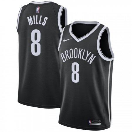 Brooklyn Nets Patty Mills 8 Nike 2022-23 Icon Edition Musta Miesten Pelipaidat Swingman